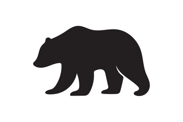Fototapeta premium Bear silhouette.