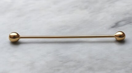 Elegant Gold Industrial Barbell Piercing Jewelry