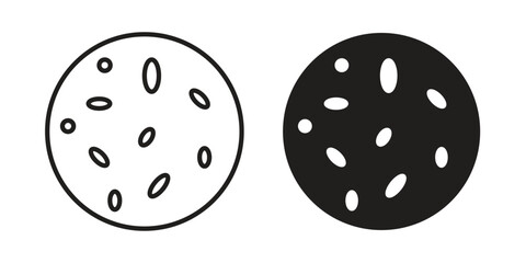 Fototapeta premium Thalassaemia icon in Thin linear and flat style. sign and symbol set