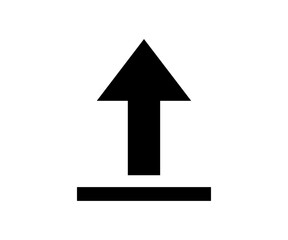Fototapeta premium Upload icon represents file transfer and data sharing. Up arrow icon. Send file icon, upload sign, upload arrow vector design and illustration.