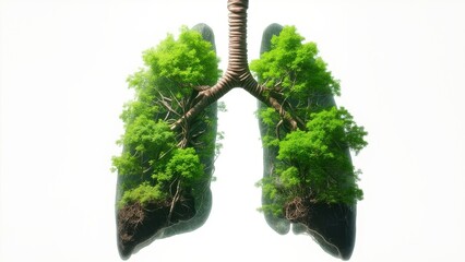 illustration of human lungs