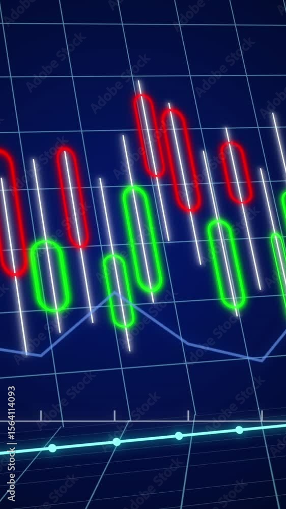 Poster animation of financial data processing over grid