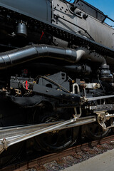 Side of Vintage Steam Locomotive