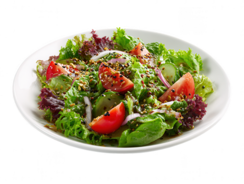 Charming Santa Claus figurine in a traditional red suit isolated on a white background for Christmas holiday decoration.