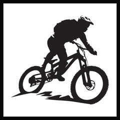 Naklejka premium Extreme Stunt Sports Silhouette Clipart