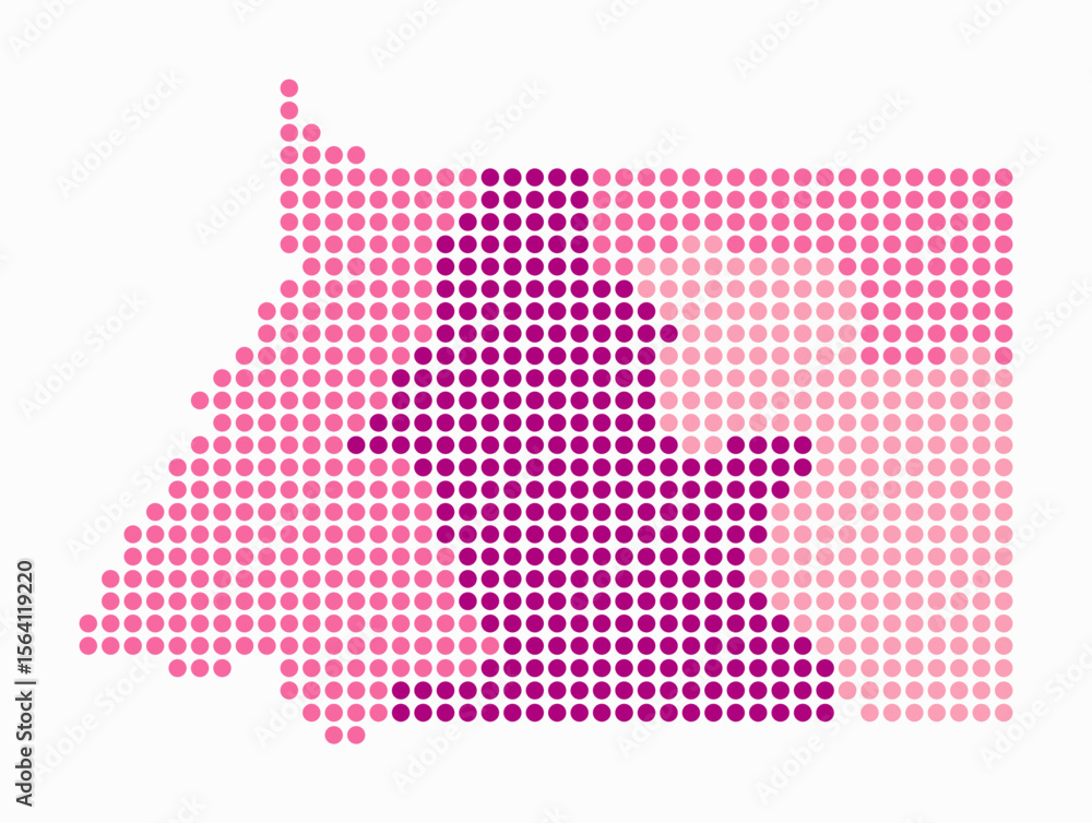 Poster equatorial guinea dotted map. digital style map of the country on white background. equatorial guine