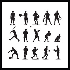 Solo Sport Silhouette Clipart Design