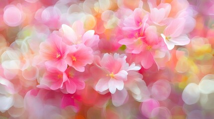 Soft Pink Flower Bouquet Artistic Impression