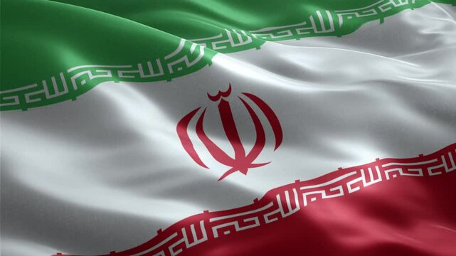 Waving Flag of Iran