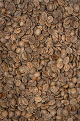 Organic texture, natural coffee bean background