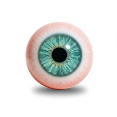 Realistic human eye green iris anatomy detail