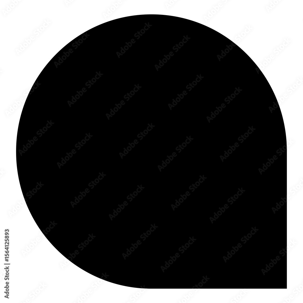 Poster solid black speech bubble icon with transparent background for graphic design projects and user inte