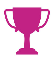Trophy Icon in Purple A Symbol of Achievement and Success A Modern Graphic Element for Recognition and Awards A Bold and Elegant Design