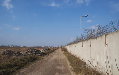 field under blue sky in Kyiv Ukraine