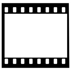 Film Strip Frame Design for Photography and Video Projects, Isolated on Transparent Background for Creative Graphic Design and Visual Storytelling