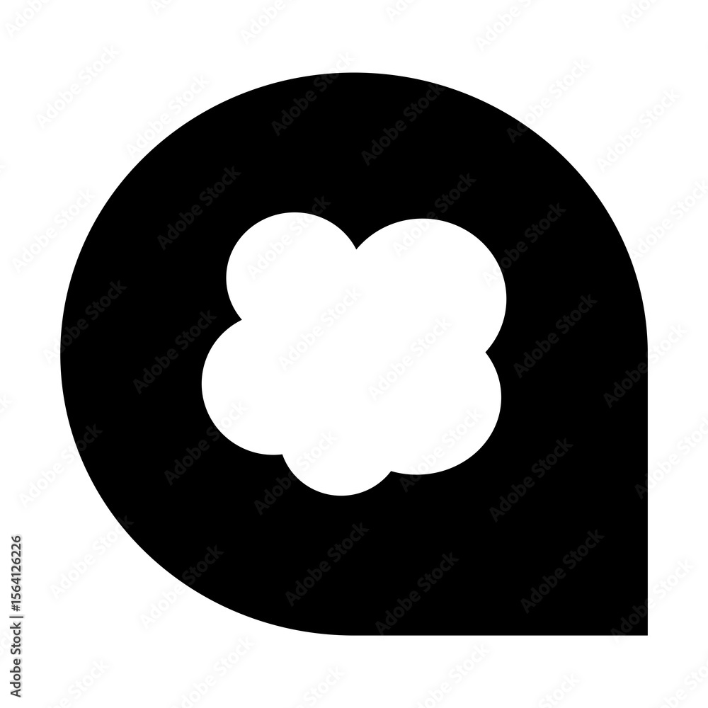 Poster abstract cloud icon design a modern symbol for weather forecasts and digital storage solutions a ver
