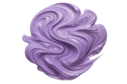 Swirl of Lavender Gloss Isolated on Transparent Background, Abstract Texture