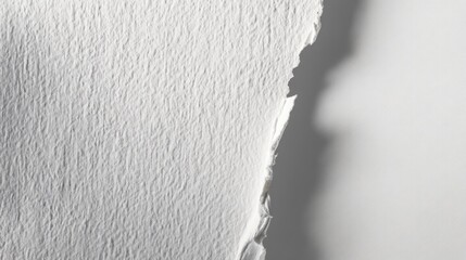 Textured White Paper: A Study in Contrast and Shadow
