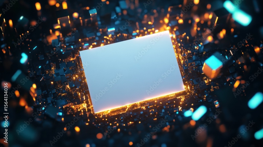 Poster abstract digital display background