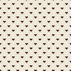 Diamond grid seamless pattern. Ethnic, tribal surface print. Geometric ornament. Repeated rhombuses background. Ornamental folk wallpaper. Geo vector abstract illustration