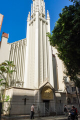 Obraz premium Rio de Janeiro, RJ, Brazil, 06/26/2025 - Church of the Holy Trinity, Igreja da Santissima Trindade, Flamengo neighborhood. Opened in 1945