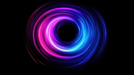 a colorful swirl of light in the dark