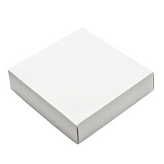 Plain white square small box sticker