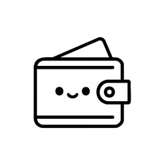 cute wallet design vector