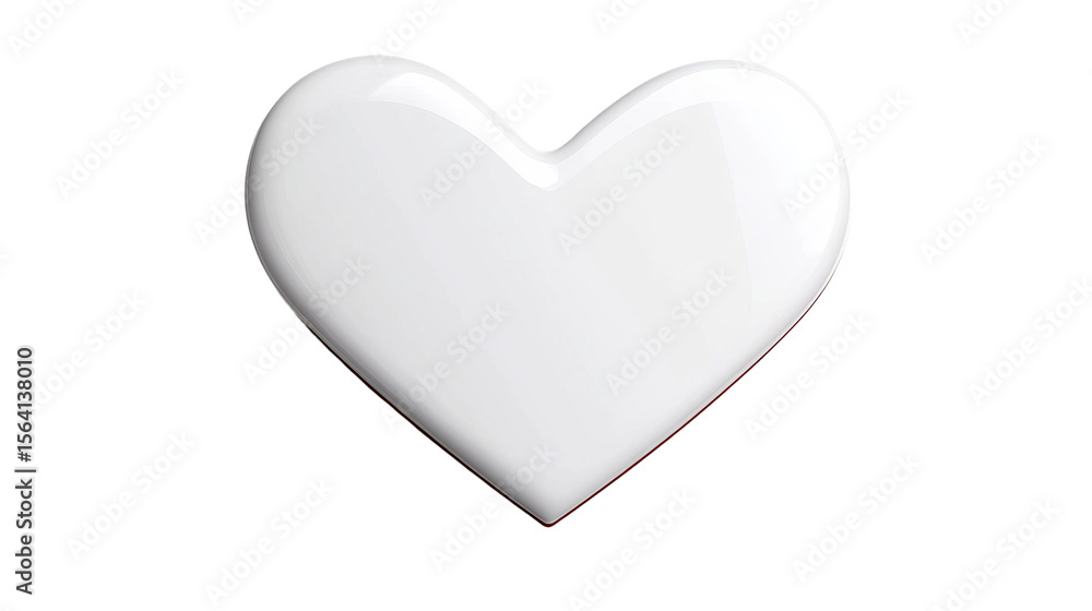Poster heart reflects light and shows a smooth surface, creating a glossy appearance! - high quality heart 