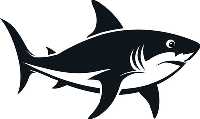 Obraz premium Shark silhouette bundle vector design with editable