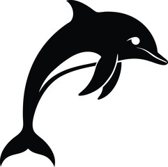 Obraz premium Dolphin silhouette bundle vector design with editable