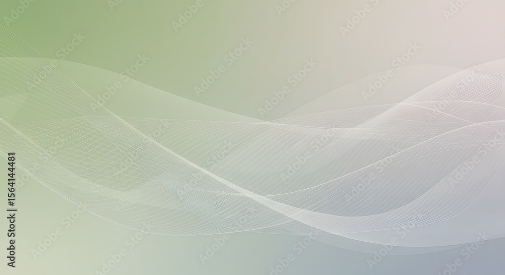 Poster elegant abstract gradient background with white flowing lines and soft colors