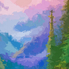 Various oil paintings, flowers, eagles, landscapes, waterfalls, chrysanthemums, birds, streams, beautiful scenery