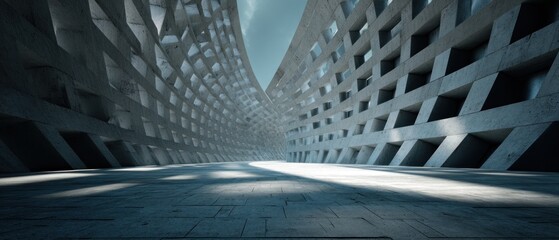 Abstract Concrete Architecture: Futuristic Design