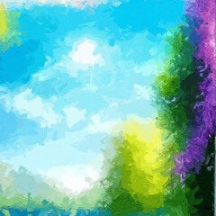 Various oil paintings, flowers, eagles, landscapes, waterfalls, chrysanthemums, birds, streams, beautiful scenery