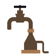 Vintage hand-operated water pump designed for rural use and historical significance