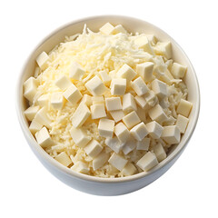 Cubed Cheese with Removed Background