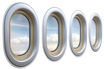 Airplane Window with Removed Background