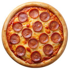 Delicious Pepperoni Pizza with Removed Background