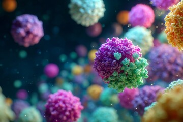 Obraz premium Visualizing the microenvironment of cancer tumors through scientific means