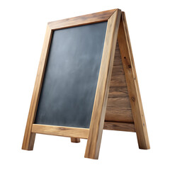 Wooden Chalkboard Sign with Removed Background