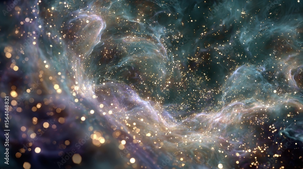 Aufkleber a dynamic loop reveals the transformation of a cosmic nebula where swirling masses of luminous gases