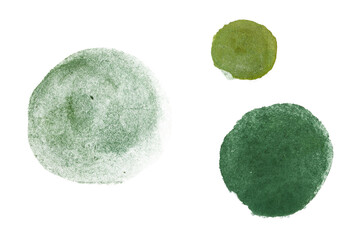 Watercolor green speech bubbles on transparent background. Hand-drawn, eco-friendly style for packaging, labels, chat design, branding, social icons.