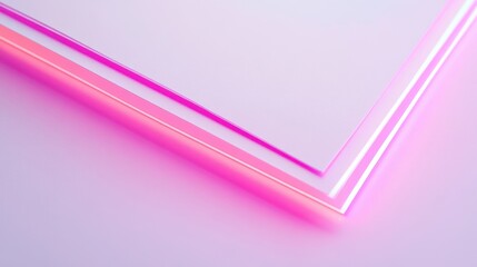 Abstract pink and white layered sheets
