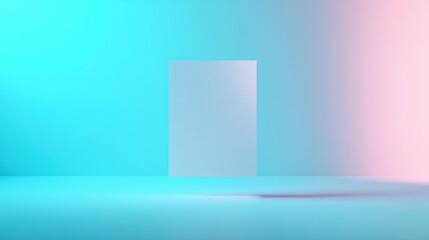 Empty studio backdrop with pastel gradients