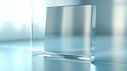 Clear glass prism display object