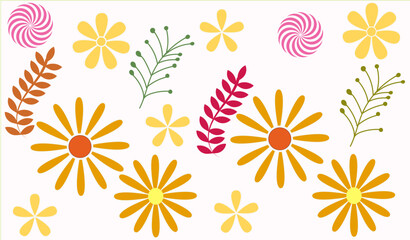 seamless pattern with flowers, seamless floral pattern, seamless flowers background