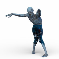 男性ゾンビ　3DCGレンダリング