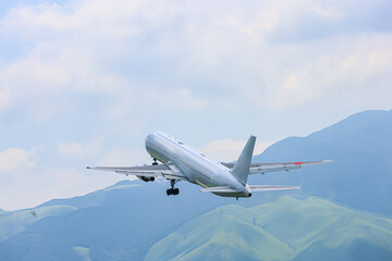 airplane in the sky
