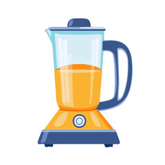 My A Simple flat 2D illustration blender jar isolated on transparent background, vector, flat design, animation design, simple flat 2D icon, clipart, flat 2D vector